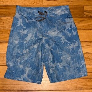 Under Armour Blue Patterned Men's Swim Shorts